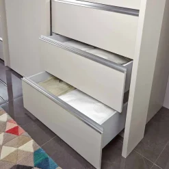 Wohnen Beiger Schlafzimmerschrank Pastranav mit sechs Schubladen