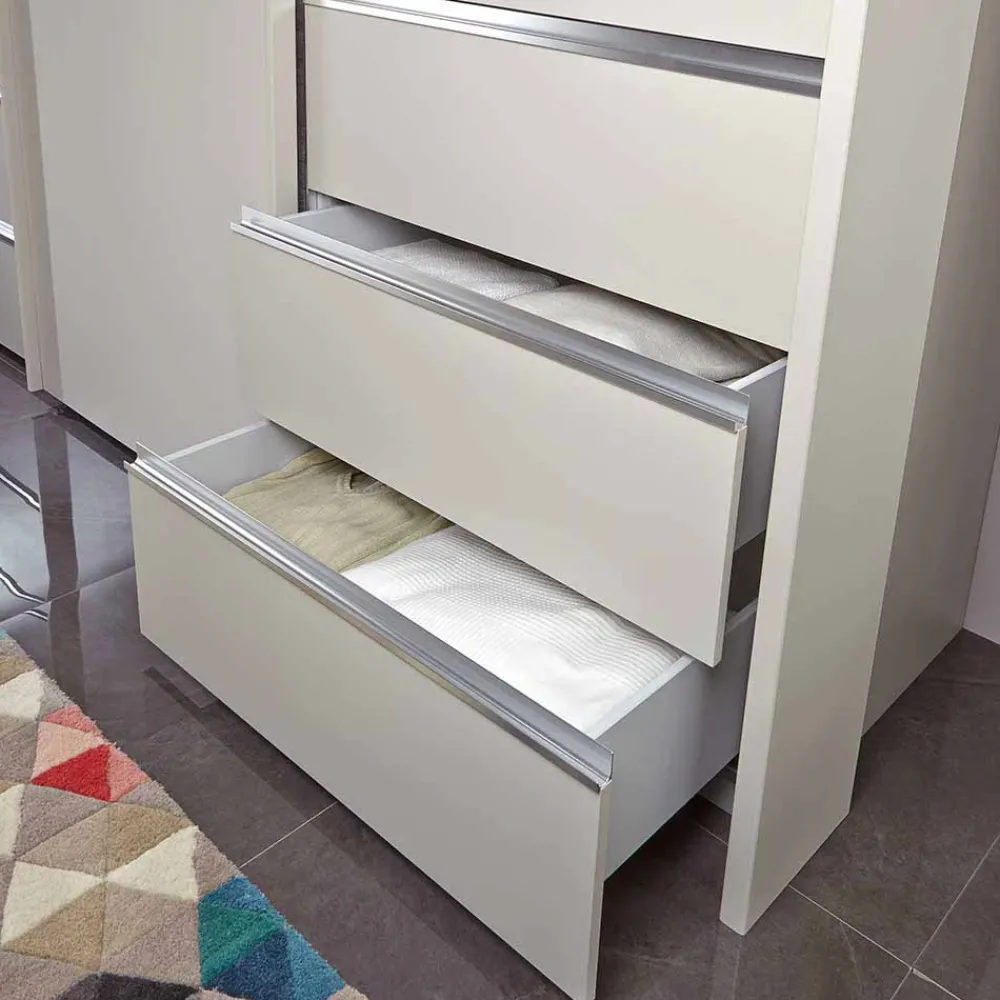 Wohnen Beiger Schlafzimmerschrank Pastranav mit sechs Schubladen