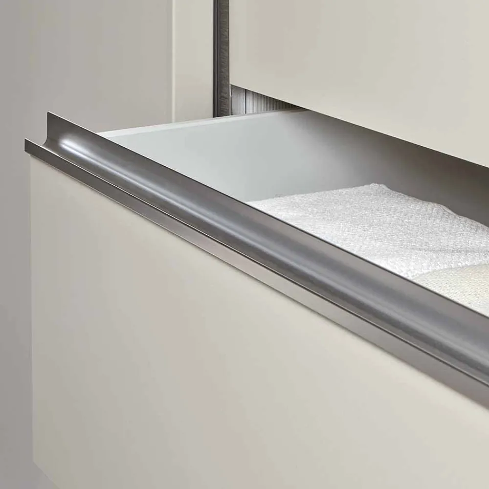 Wohnen Beiger Schlafzimmerschrank Pastranav mit sechs Schubladen