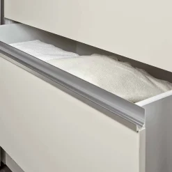 Wohnen Beiger Schlafzimmerschrank Pastranav mit sechs Schubladen