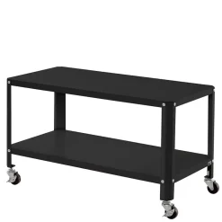 Wohnen Beistelltisch auf Rollen in Schwarz - Holiday