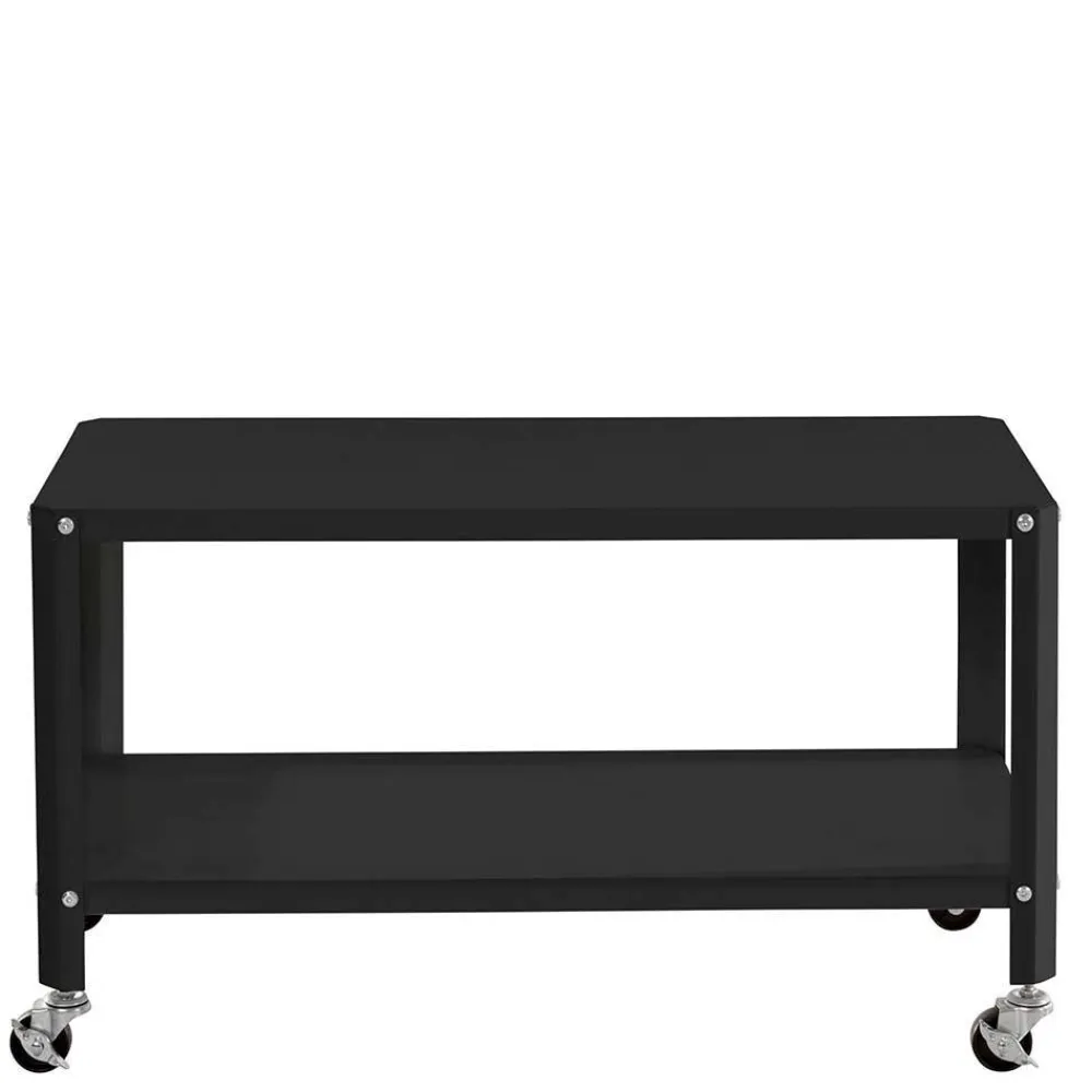 Wohnen Beistelltisch auf Rollen in Schwarz - Holiday