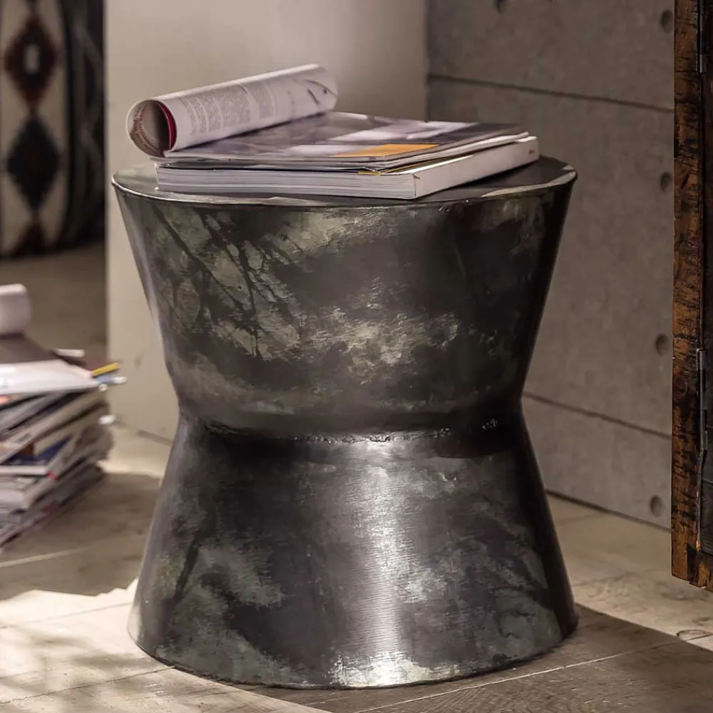 Wohnen Telefontische*Beistelltisch aus Eisen mit Antik Finish - Altamira