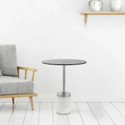 Wohnen Beistelltisch aus Rauchglas - Lania