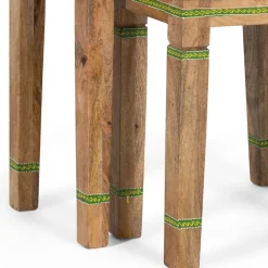 Wohnen Couchtisch|Boho Style Möbel*Beistelltisch Duo im Boho Style - Losvonos (zweiteilig)