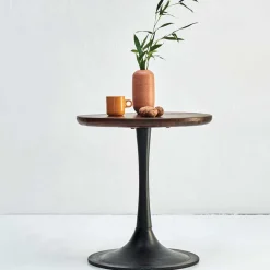 Wohnen Beistelltisch in Rund mit Trompetenfuß - Offia