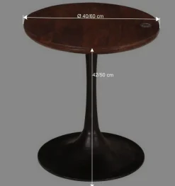 Wohnen Beistelltisch in Rund mit Trompetenfuß - Offia