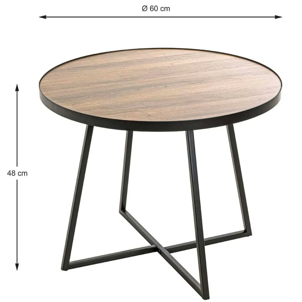 Wohnen Beistelltisch mit Bügelgestell Retro - Flags