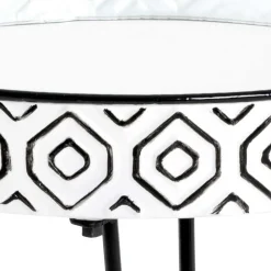 Wohnen Retro Möbel*Beistelltisch mit Platte aus Spiegelglas - Elba