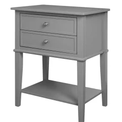 Wohnen Beistelltisch mit Schubladen in Grau - Lurya