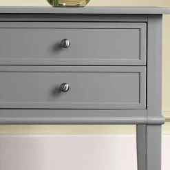 Wohnen Beistelltisch mit Schubladen in Grau - Lurya