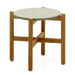 Wohnen Beistelltisch mit Terrazzo Platte - Finola