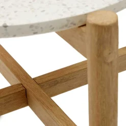 Wohnen Beistelltisch mit Terrazzo Platte - Finola