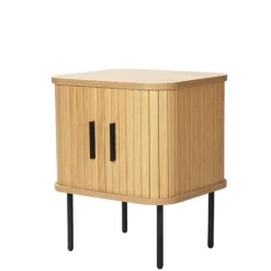 Wohnen Nachttische|Kommoden*Beistelltisch Nachtkommode mit Schiebetüren - Barnetta