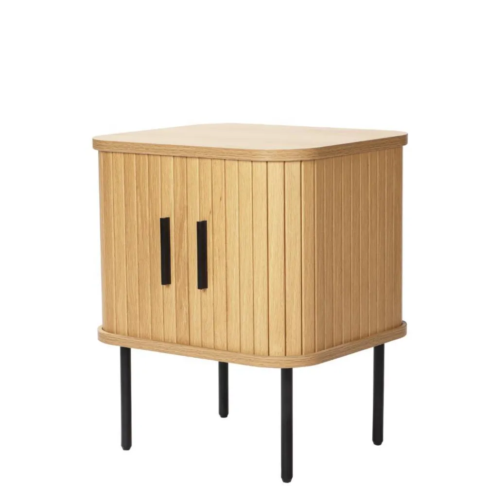 Wohnen Nachttische|Kommoden*Beistelltisch Nachtkommode mit Schiebetüren - Barnetta