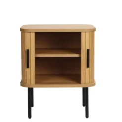 Wohnen Nachttische|Kommoden*Beistelltisch Nachtkommode mit Schiebetüren - Barnetta