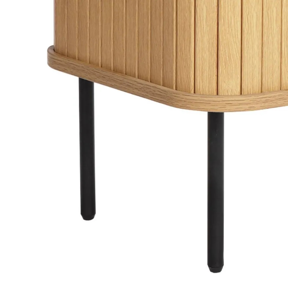 Wohnen Nachttische|Kommoden*Beistelltisch Nachtkommode mit Schiebetüren - Barnetta