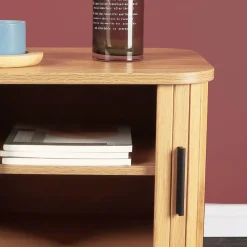 Wohnen Nachttische|Kommoden*Beistelltisch Nachtkommode mit Schiebetüren - Barnetta