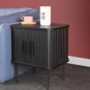 Wohnen Beistelltisch Nachtkommode mit Schiebetüren - Lurymav