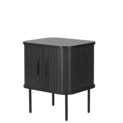 Wohnen Beistelltisch Nachtkommode mit Schiebetüren - Lurymav