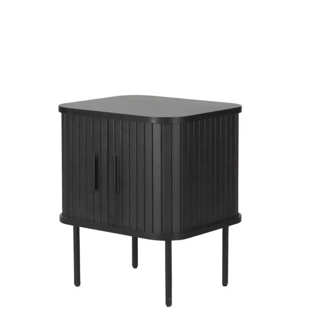 Wohnen Beistelltisch Nachtkommode mit Schiebetüren - Lurymav