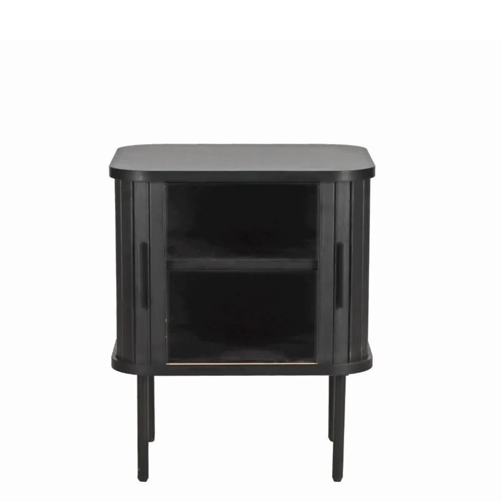 Wohnen Beistelltisch Nachtkommode mit Schiebetüren - Lurymav