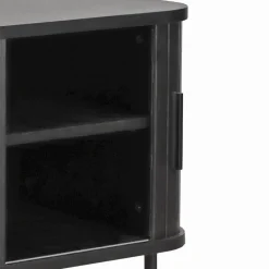 Wohnen Beistelltisch Nachtkommode mit Schiebetüren - Lurymav