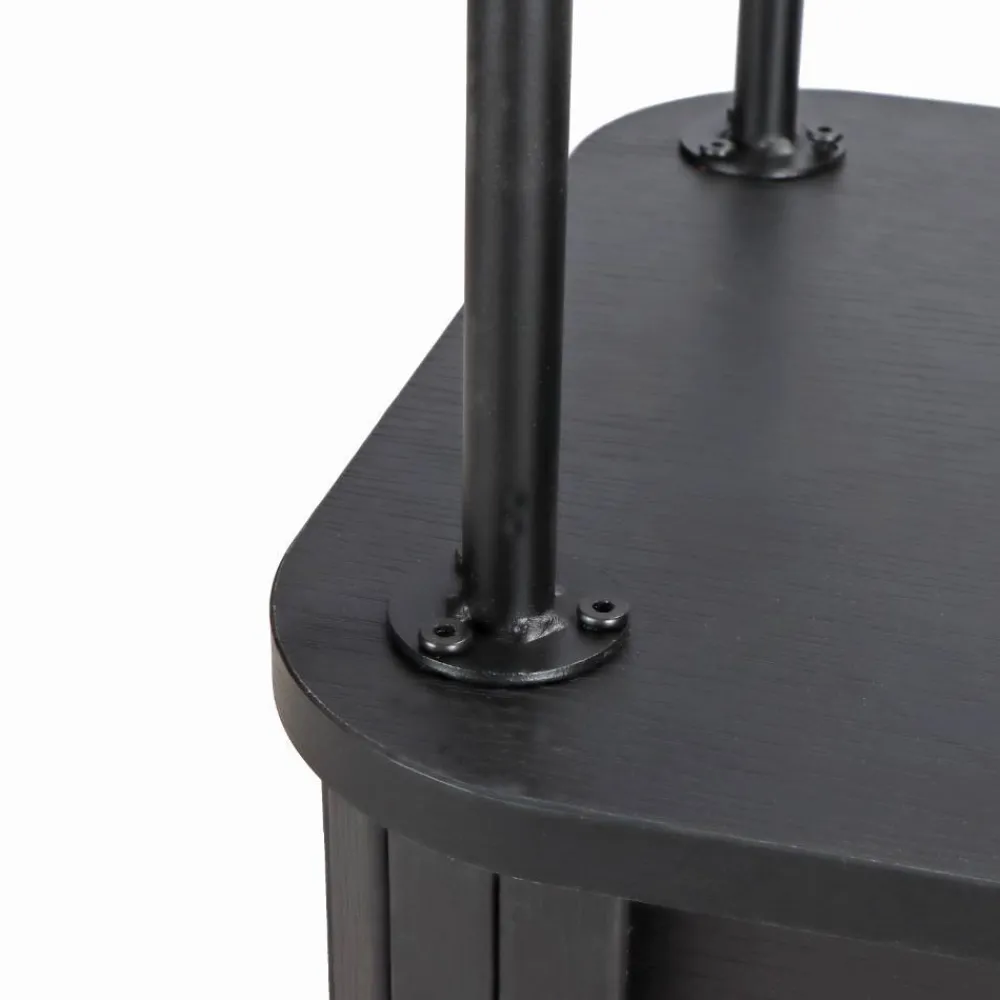 Wohnen Beistelltisch Nachtkommode mit Schiebetüren - Lurymav