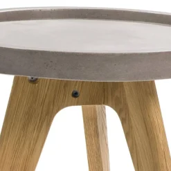 Wohnen Skandinavische Möbel|Couchtisch*Beistelltisch Nachttisch mit Beton Platte - Baselta