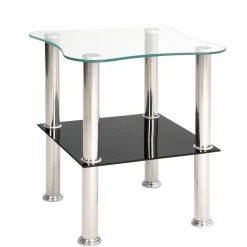 Wohnen Beistelltisch Namira in Edelstahl-Optik