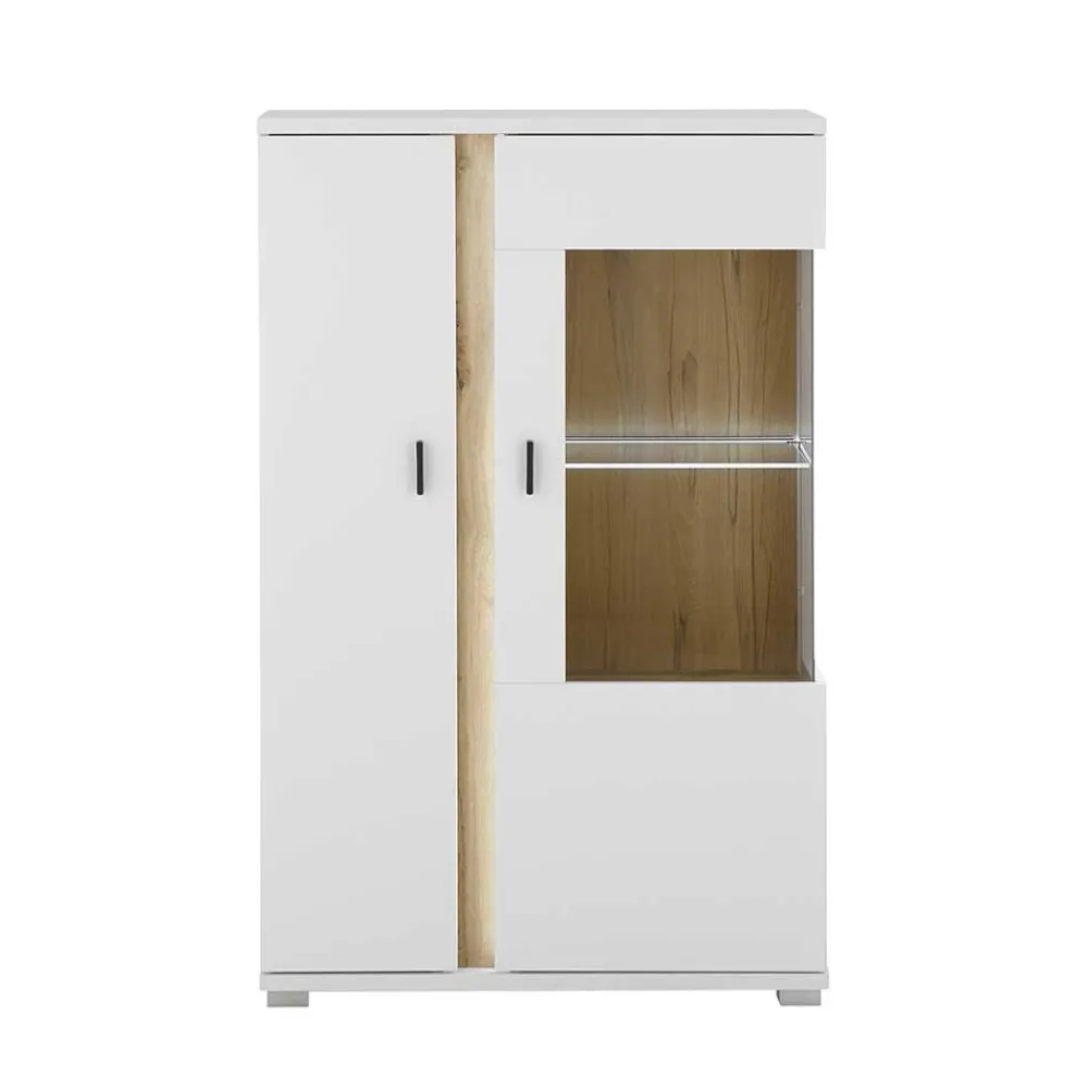 Wohnen Wohnwände|Wohnwand*Beleuchtete TV Anbauwand Möbelset - Racelyn (dreiteilig)