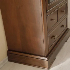 Wohnen Wohnzimmerschränke|Vitrinen*Beleuchtete Vitrine in Walnuss Braun - Istefanio