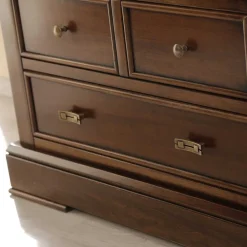 Wohnen Wohnzimmerschränke|Vitrinen*Beleuchtete Vitrine in Walnuss Braun - Istefanio