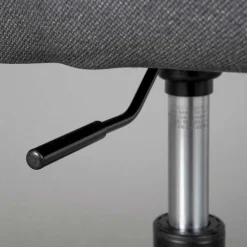 Wohnen Bürostühle*Bequemer Büro Polsterstuhl in Grau Stoff - Jayant