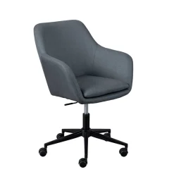 Wohnen Bürostühle*Bequemer Büro Polsterstuhl in Grau Stoff - Jayant