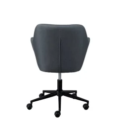 Wohnen Bürostühle*Bequemer Büro Polsterstuhl in Grau Stoff - Jayant