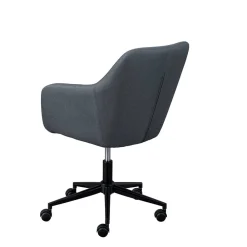 Wohnen Bürostühle*Bequemer Büro Polsterstuhl in Grau Stoff - Jayant