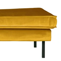 Wohnen Bequemes Daybed mit Samt Nustra in Gelb