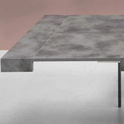 Wohnen Loft Möbel|Industrial Möbel*Betonoptik Ausziehtisch mit zwei Einlegeplatten - Relisa