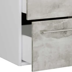 Wohnen Betonoptik Badezimmermöbel Set - Salvadore (vierteilig)