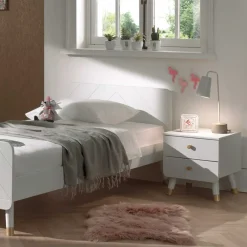 Wohnen Jugendzimmer Komplett*Bett & Nachtkonsole & Kommode - Zimventa I (dreiteilig)