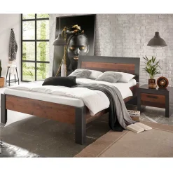 Wohnen Bett & Nachttisch Kombination - Timuras (zweiteilig)