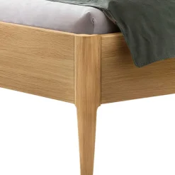 Wohnen Bett aus Massivholz Eiche Hell - Borna