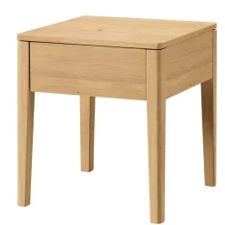 Wohnen Bett aus Massivholz Eiche Hell - Borna