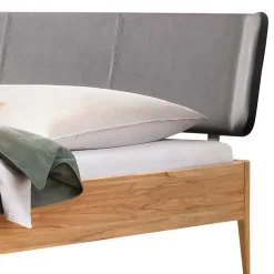 Wohnen Naturholzmöbel|Betten*Bett aus Wildbuche massiv und Kunstleder - Padricio