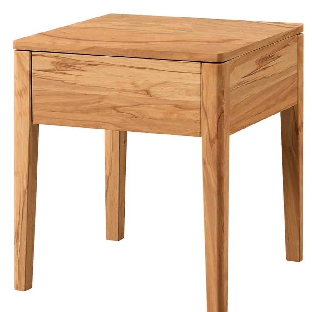 Wohnen Naturholzmöbel|Betten*Bett aus Wildbuche massiv und Kunstleder - Padricio