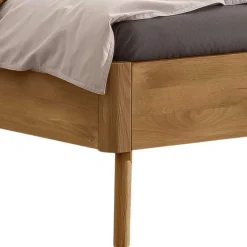 Wohnen Betten|Betten*Bett aus Wildeiche mit Kunstleder - Cubus