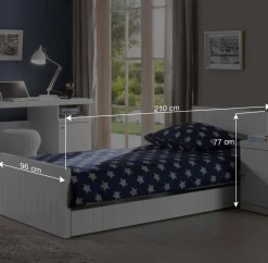 Wohnen Weiße Möbel|Kinderbetten*Bett Maggy für Jugendzimmer