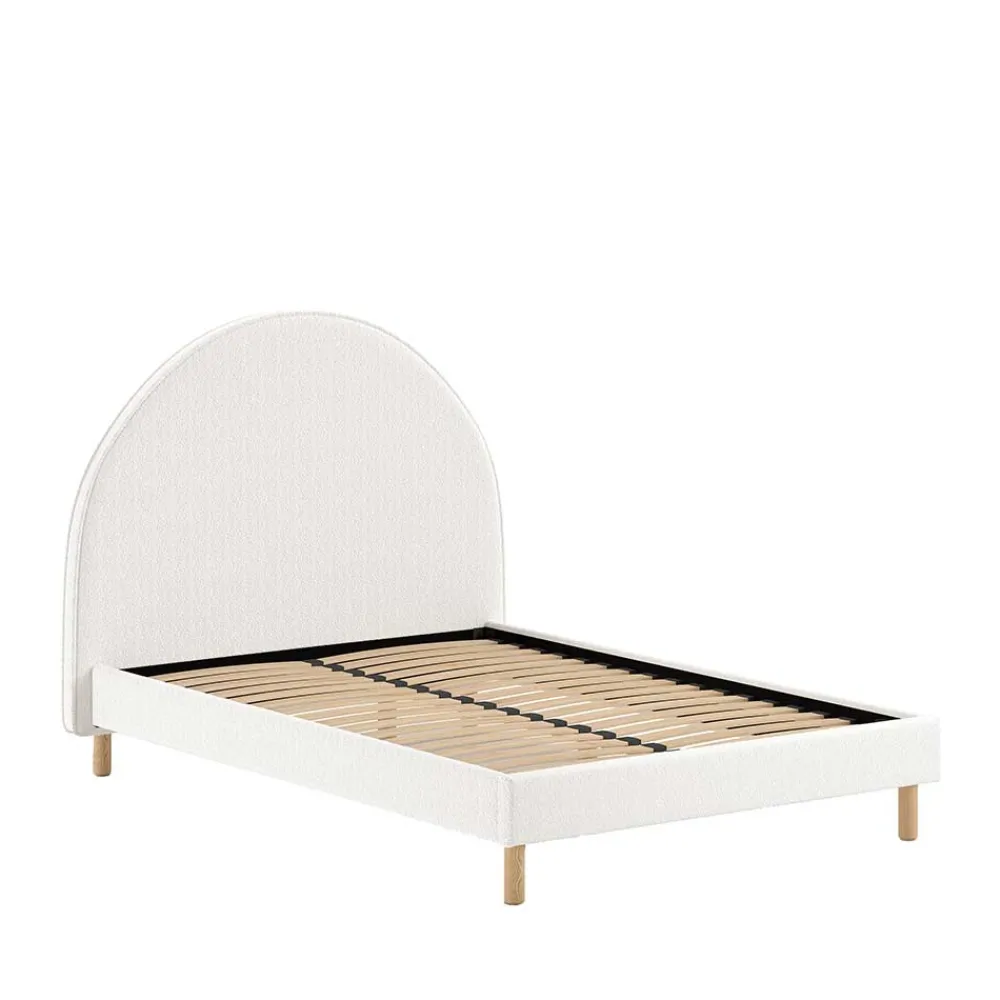 Wohnen Skandinavische Möbel*Bett mit hohem halbrundem Kopfteil - Skylab