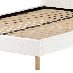 Wohnen Skandinavische Möbel*Bett mit hohem halbrundem Kopfteil - Skylab